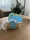 Baby Meilenstein Karten im Ballon-Design – Geschenkbox „It’s a Boy“ | 1–12 Monate